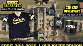 Joliet Slammers announce jersey and tin cup promotions for game at Old Joliet Prison