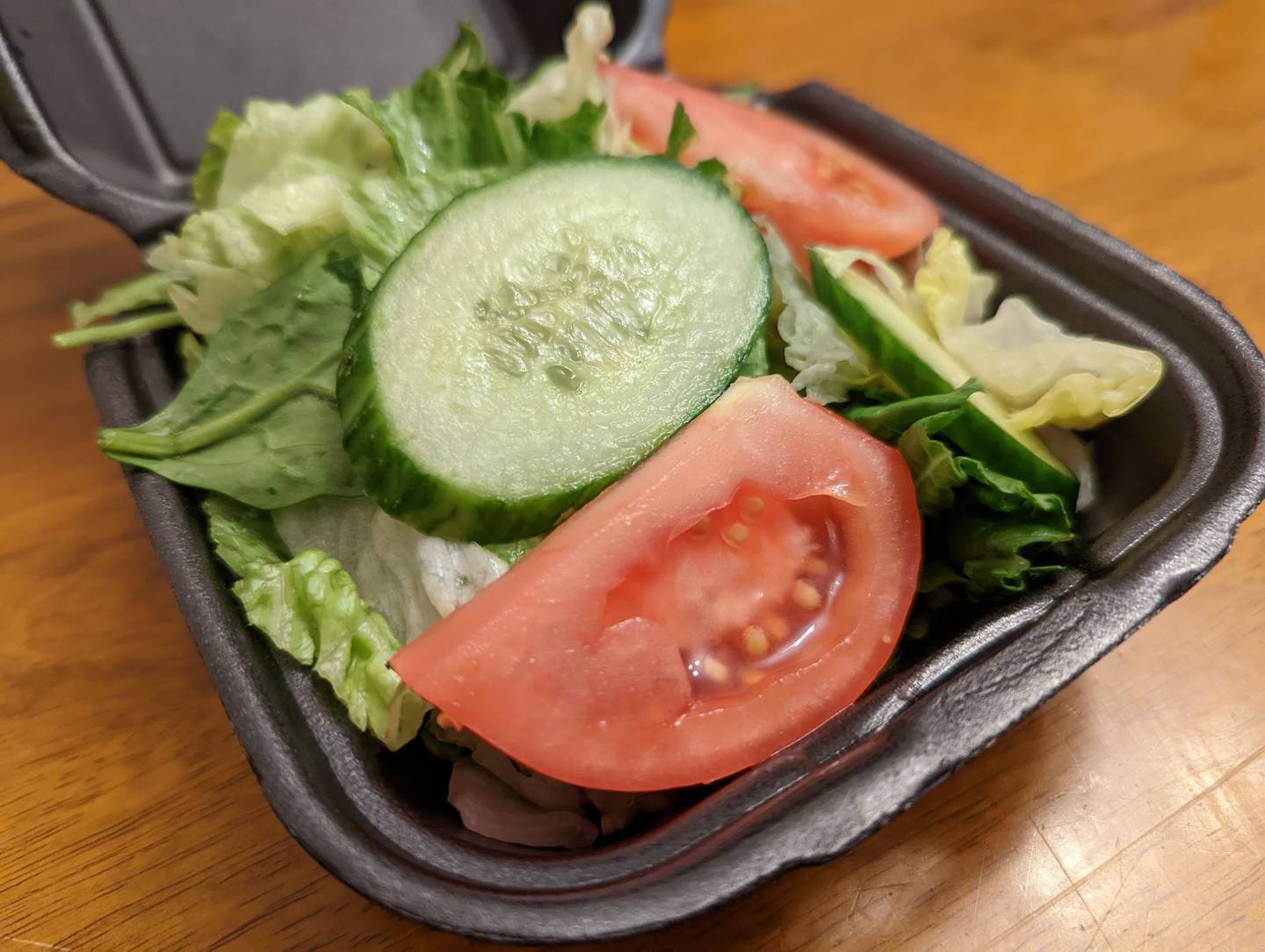 Pictured is a side salad from Happy Place Cafe in Shorewood.