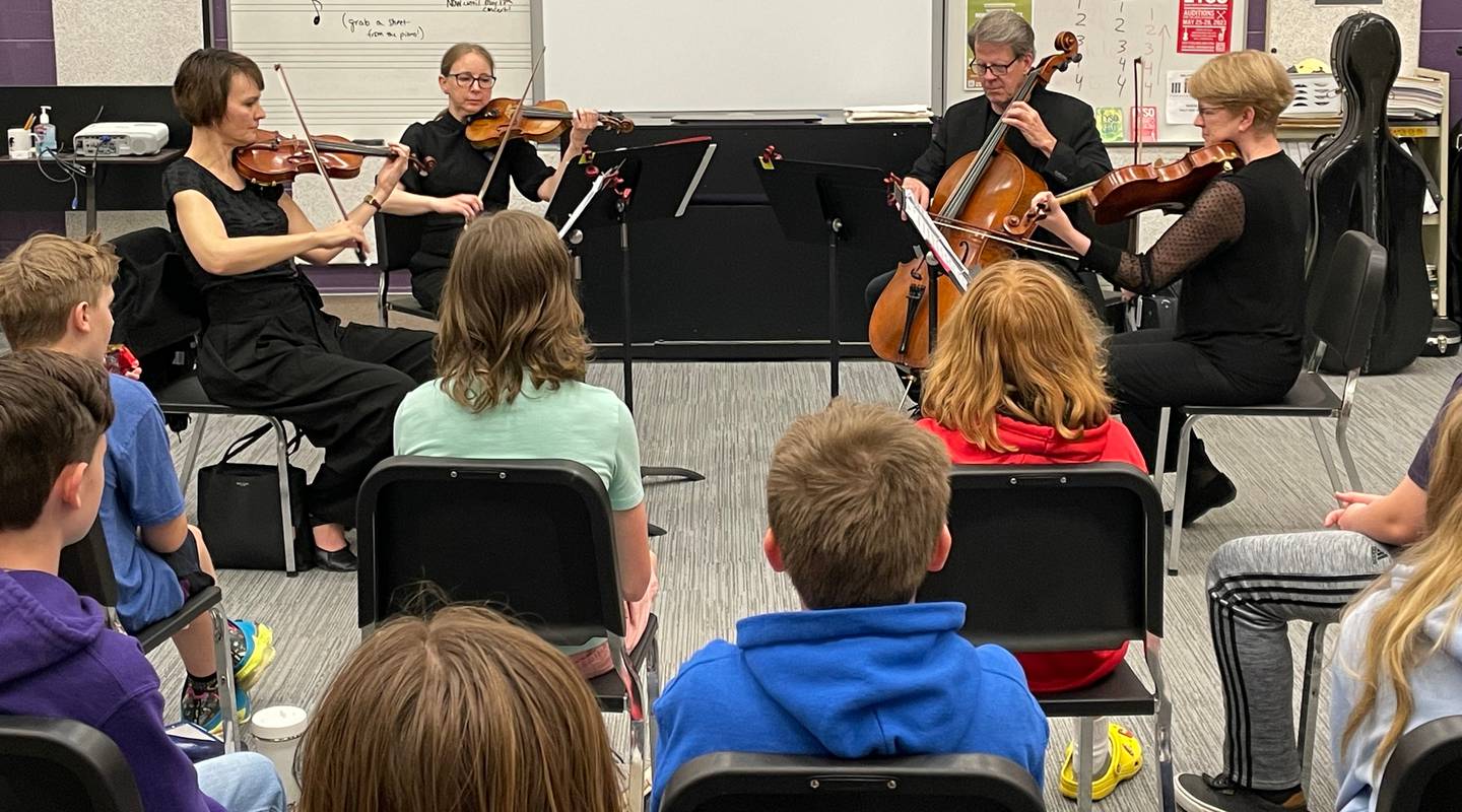 The Kishwaukee Symphony Orchestra's Outreach Ensembles at Sycamore Middle School
