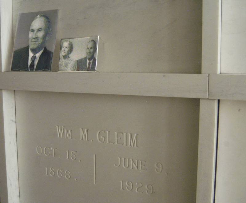 Photos of people interred in the mausoleum were viewed during the Lee County Historical and Genealogical Society's cemetery walk at Oakwood Cemetery in Dixon on Sunday, Sept. 28.