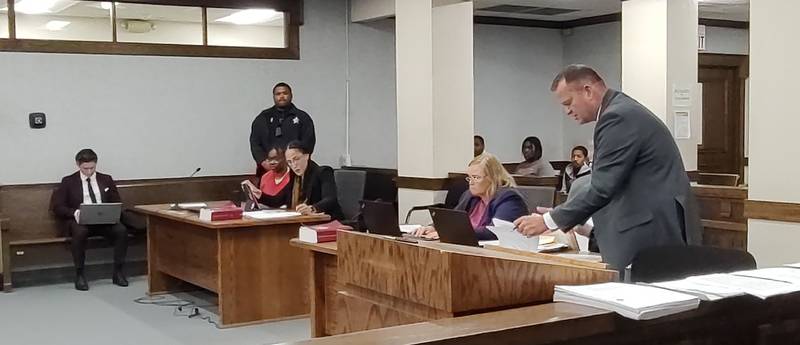Attorneys in the Xandria Harris case worked through two motions during a discovery hearing at the Kankakee County courthouse Sept. 8, 2025.