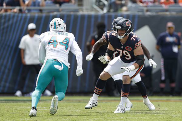 Bears training camp: Theo Benedet believes he’s put himself in contention for left tackle job
