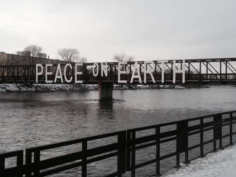 A celebration of peace, including a sing-along, peace hug and handshake, will be held at 6 p.m. Jan. 24 at the Peace Bridge in downtown Batavia.