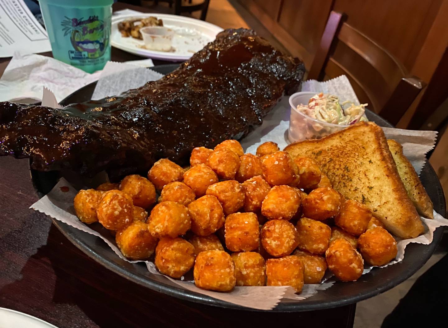 Bandito Barney’s Beach Club in East Dundee serves up baby back ribs on Sundays, one of two weekly specials. The other is a fish fry on Fridays.