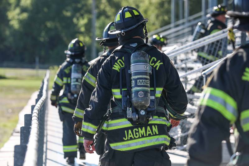 The Woodstock Fire/Rescue District hosted McHenry County's first 9/11 stair climb Sept. 7, 2025.