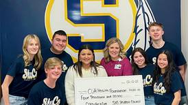 Sterling High School students donate $4,000 to support CGH Health Foundation