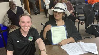 Polk honored by County Board for decades of service 