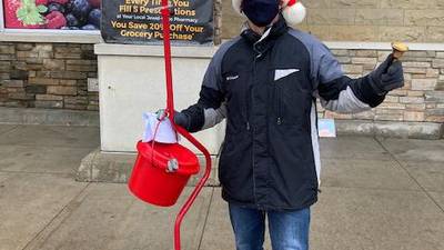 Rotary Club of Sycamore helps with Salvation Army bell-ringing efforts