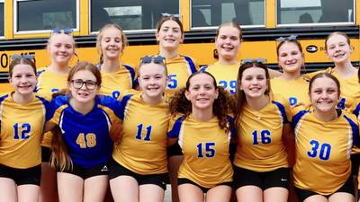 Photos: State send-off for Princeton Logan seventh-grade volleyball team.