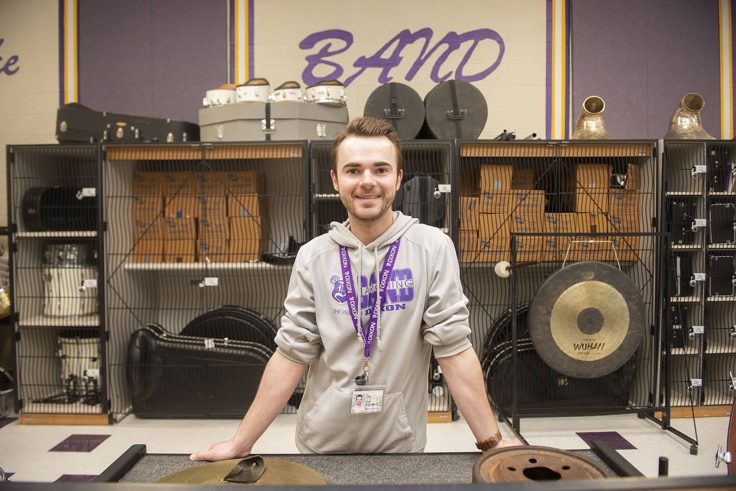 “Band is where I felt the most centered and most at home. Those teachers were really inspirational in my high school career and really pushed me into this, and that’s why I’m here today,” said Riley Carter, director of bands for Dixon High School. “They really went all out to prepare me for what teaching music education was like and developing me as a musician.”