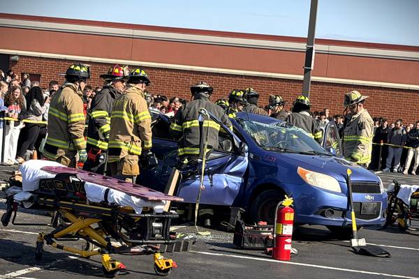 Yorkville first responders and students hope mock prom accident ‘shocks’ teens to avoid drunk driving