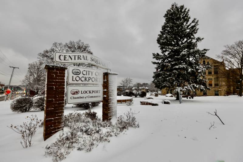 The City of Lockport experiences winter weather after the morning snowfall on Friday, Jan. 12, 2024.