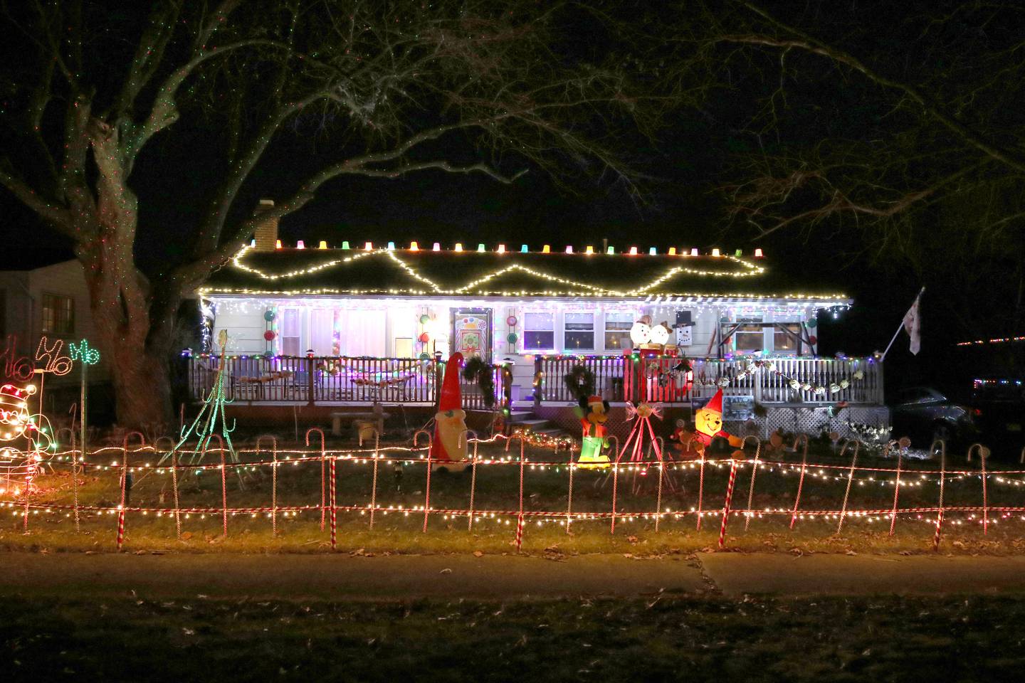 Many homes in DeKalb County were all decked out for the holidays like this one at 215 Gayle Avenue in DeKalb which was one of the award winners in the DeKalb Park District's Holiday House Decorating Contest.