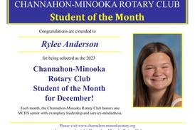 Minooka High School senior earns Rotary’s December Student of the Month award