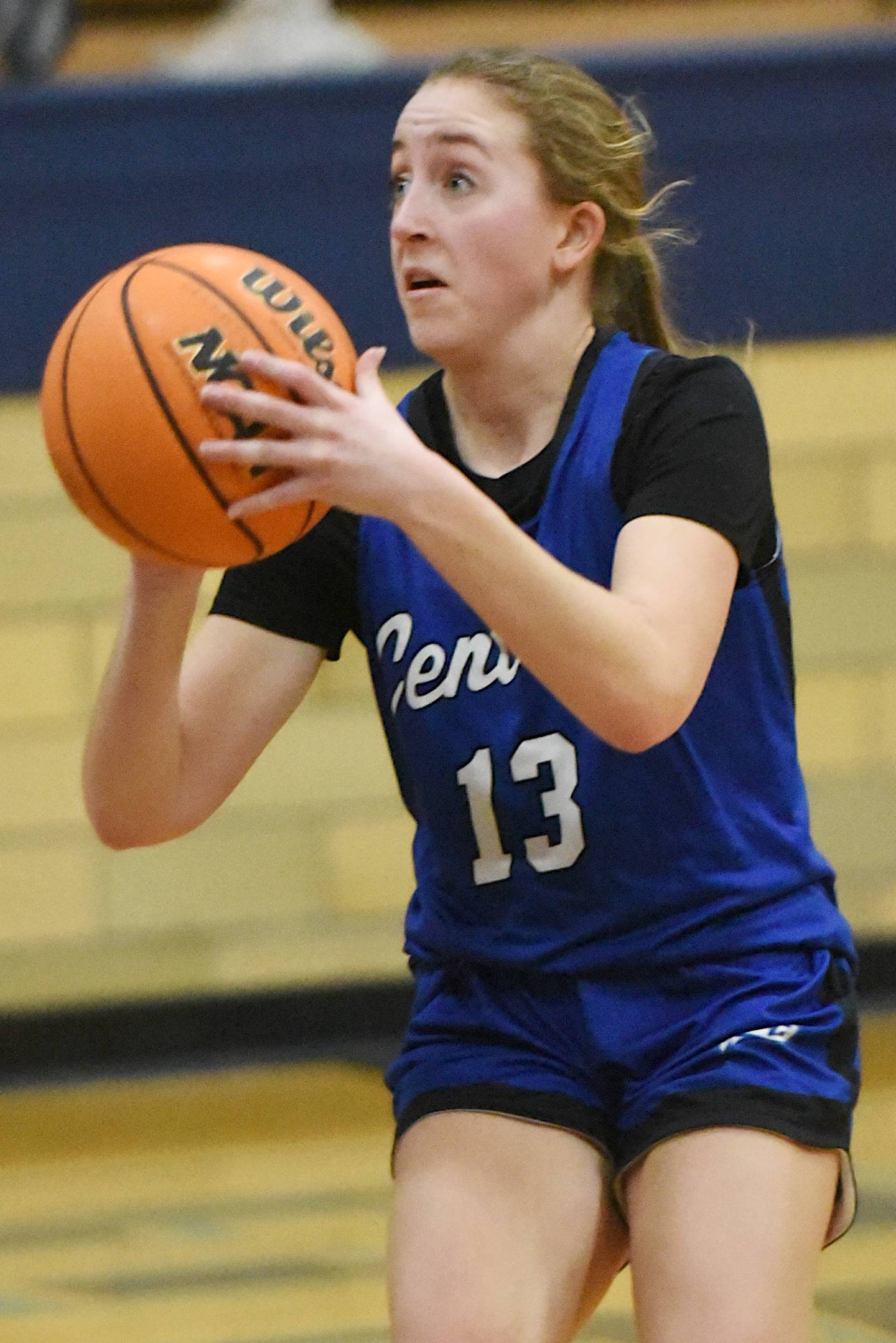 Clifton Central's Alexis Schultz shoots a 3-pointer during a game at Cissna Park Wednesday, Feb. 4, 2026.