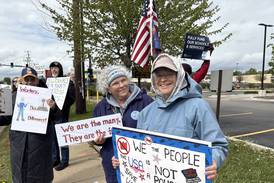 Photos: May Day protest in McHenry