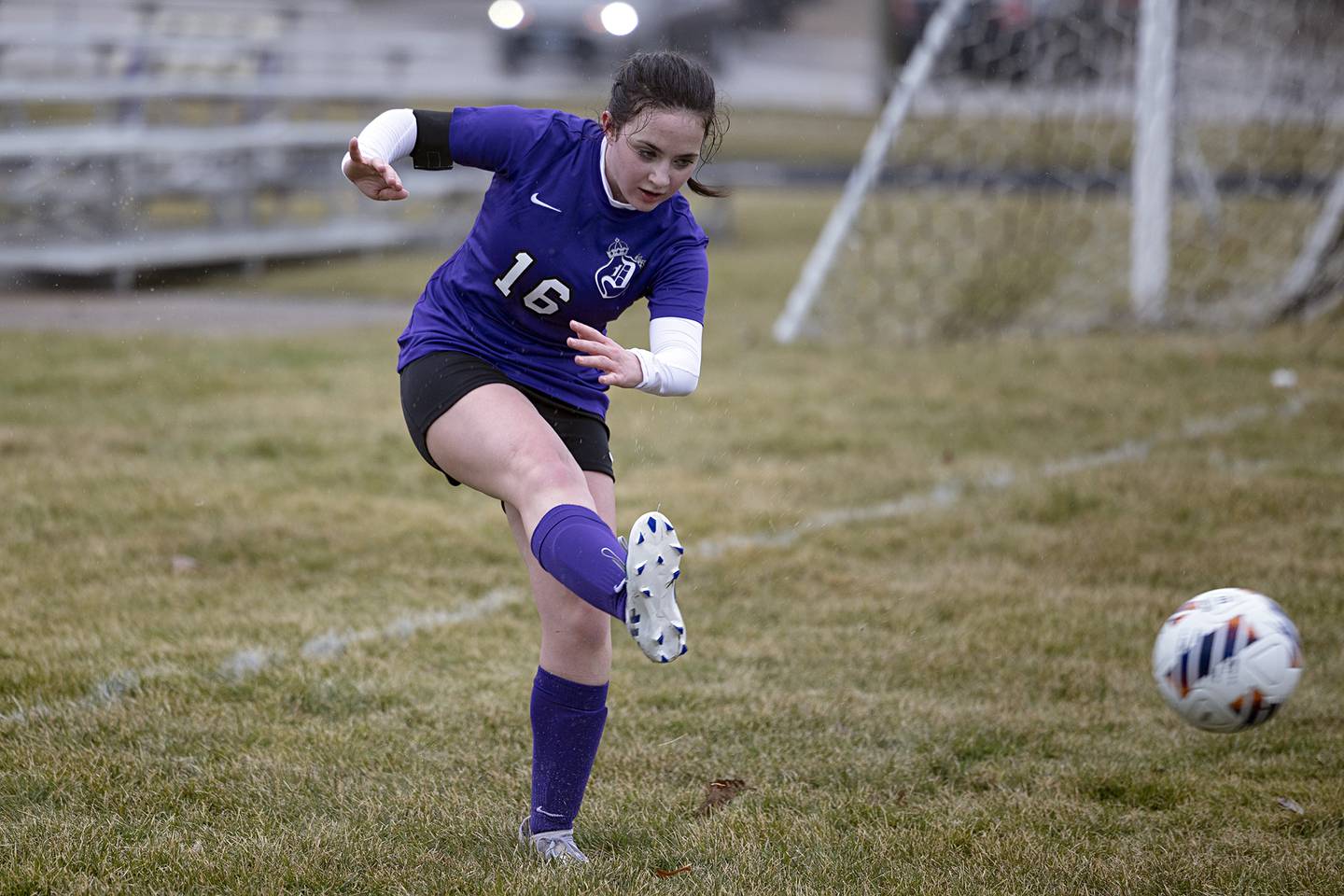 Dixon’s Emily Smith makes a pass against Alleman Thursday, March 16, 2023.