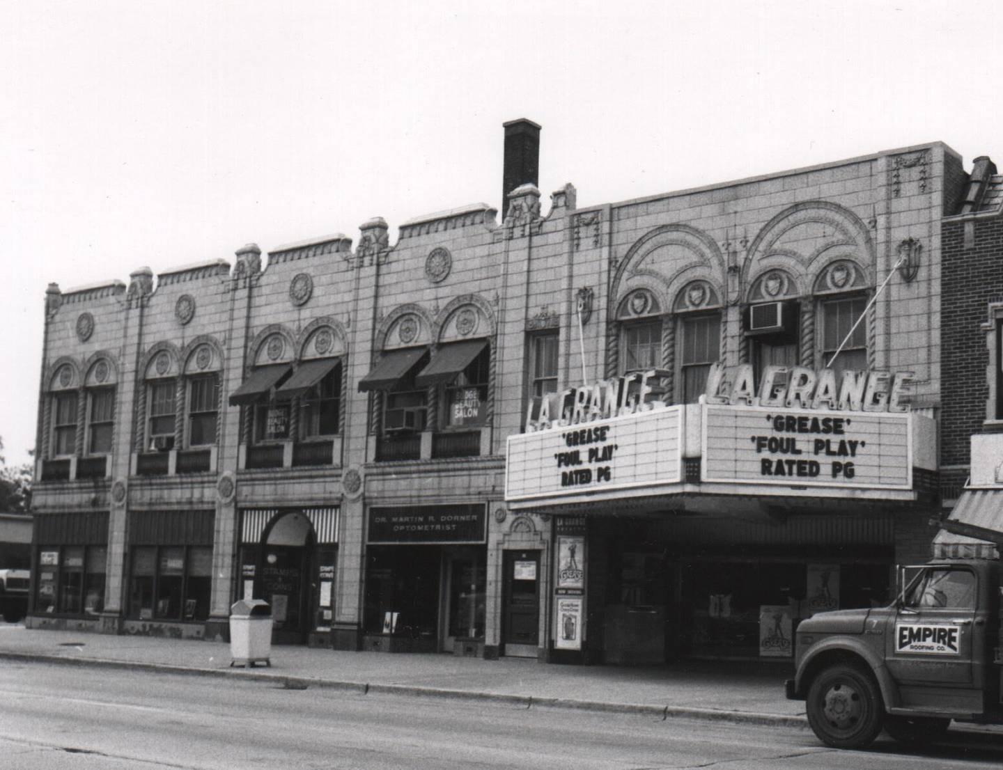 On the marquee during its original run, the 1978 film "Grease" will be part of a yearlong series of films representing the decades since The La Grange Theatre's founding.