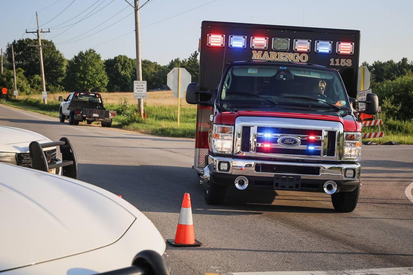 Marengo crash involving horse trailer sends two to hospital Shaw Local