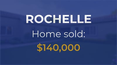 Sale closed in Rochelle: $140,000 for a single-family home