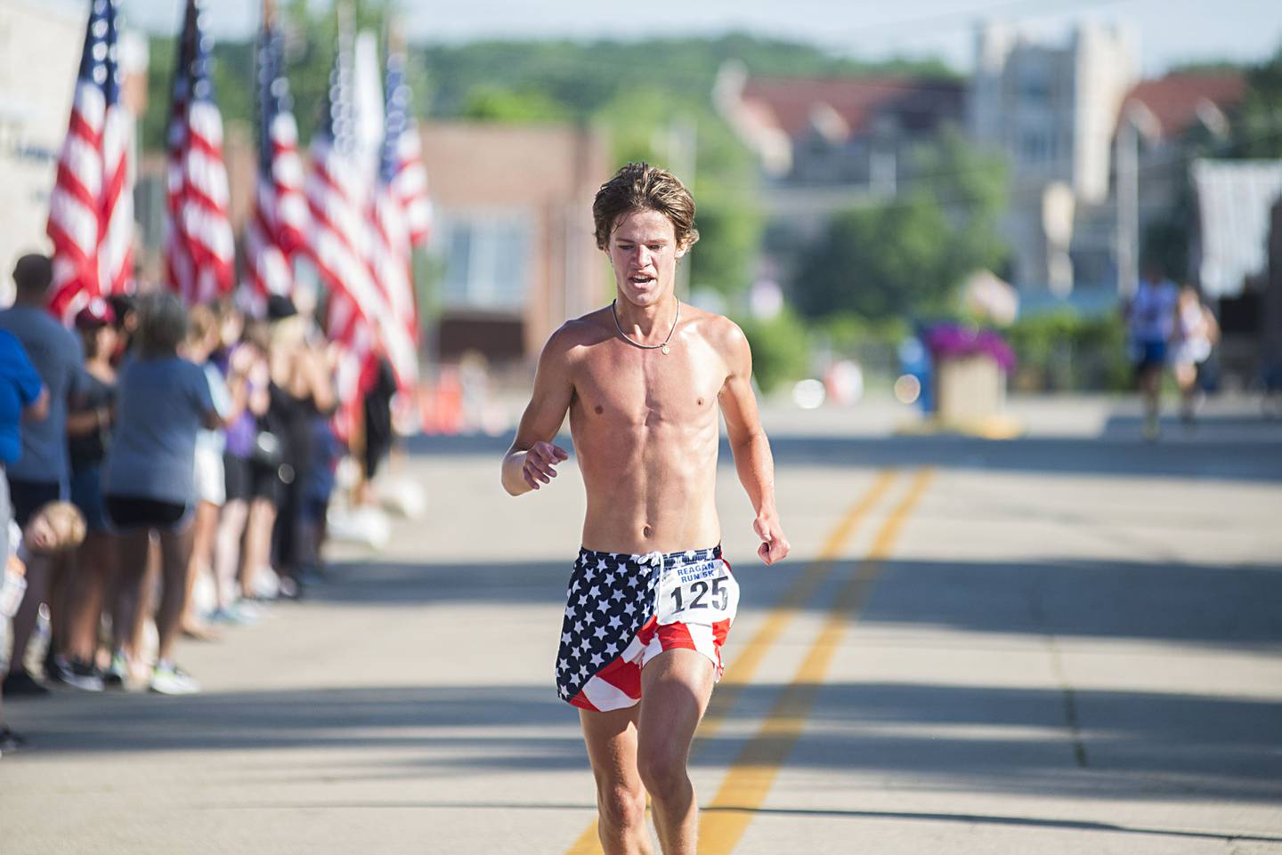 Tommy Murray finishes second in the Reagan Run with a time 15:53:80 Saturday, July 2, 2022 in Dixon.