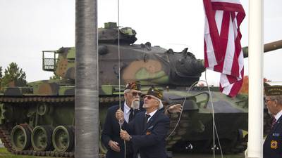 PHOTOS: Joliet’s Stone City VFW holds Veterans Day flag ceremony