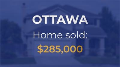 Single-family home sells in Ottawa for $285,000