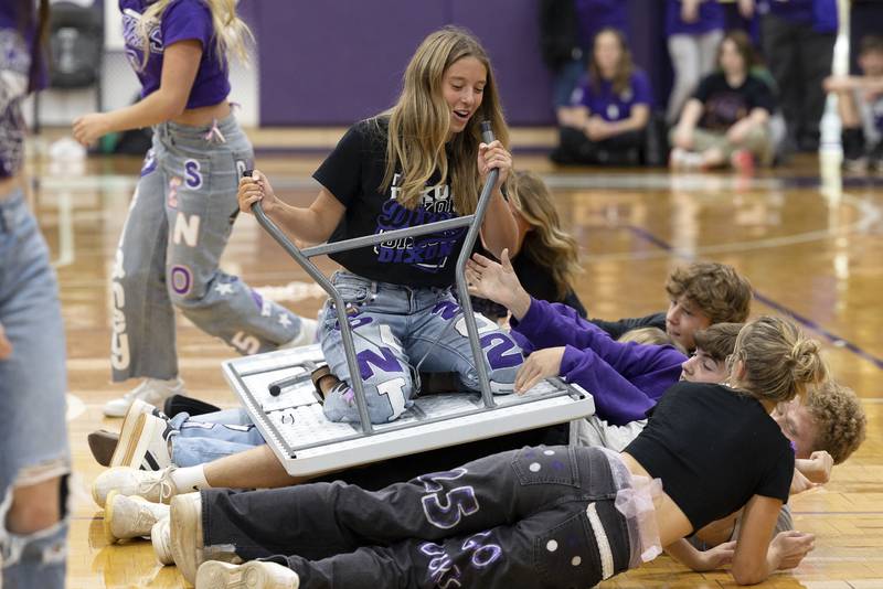 The seniors just couldn’t get it going in their table surf attempt Friday, Sept. 27, 2024, at Dixon High School.