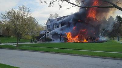 Fire damages Crystal Lake home
