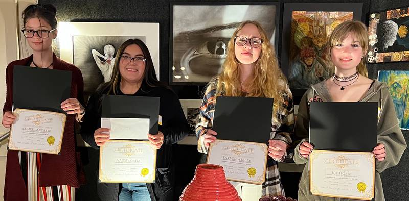 Claire Lancaste, Naomi Ortiz, Taylor Wesley, and Katelyn Horn