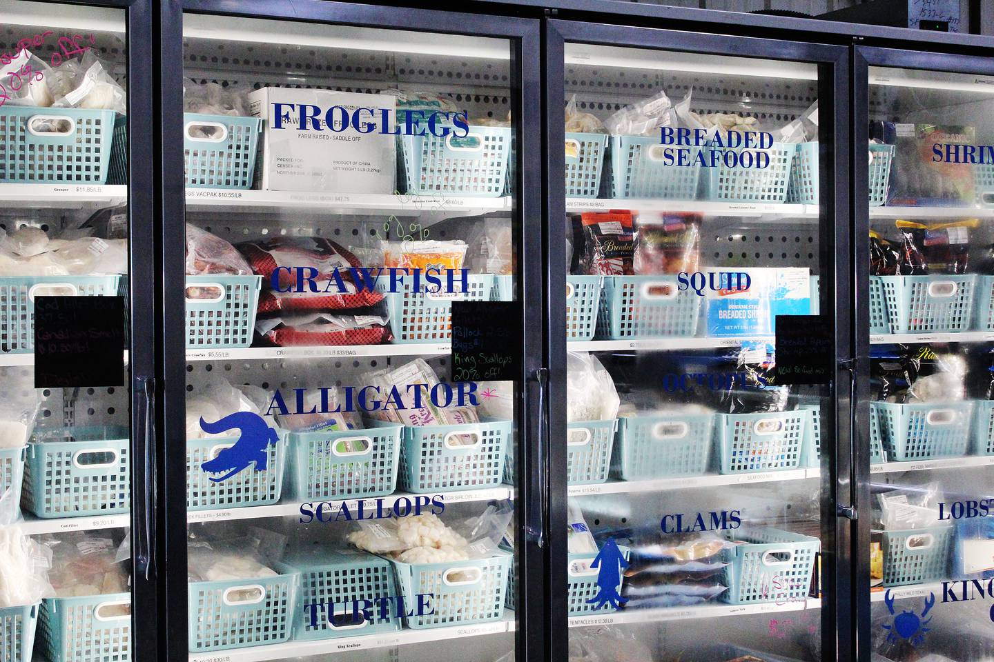 Try finding froglegs, alligator, turtle, crab legs, squid and clams at the typical grocery store – there won't be as much of a selection there as vast as the one at Schafer Fisheries in Fulton.