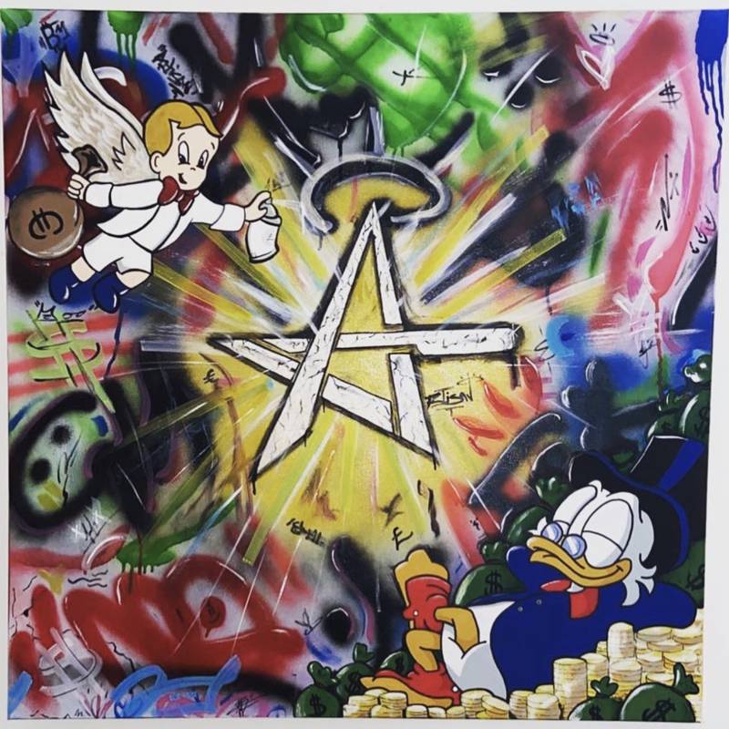 Street art inspired piece by Francisco "Frankie" Contreras.