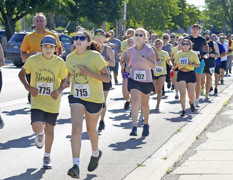An estimated 250 runners and walkers participated in the annual Run Today for Tomorrow Saturday in Ottawa. The race is held in partnership with the Starved Rock Country Community Foundation with all proceeds helping fund counseling services, suicide prevention initiatives and a scholarship for students pursuing careers in mental health