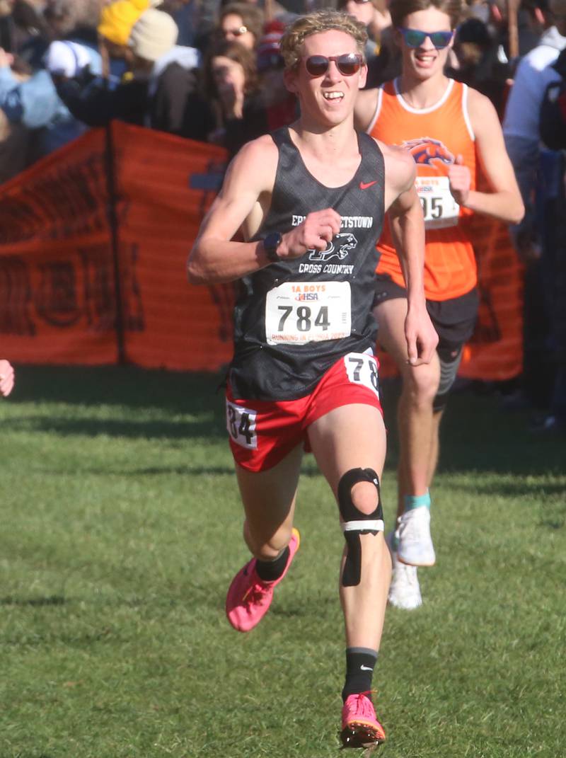 Erie-Prophetstown's Charlie Link competes in the Class 1A State Cross Country race on Saturday, Nov. 4, 2023 at Detweiller Park in Peoria.