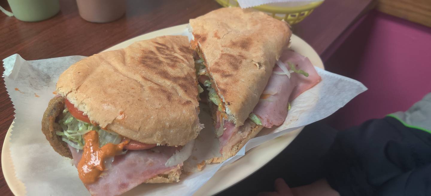 The Cuban torta at Flamingo Authentic Mexican Cuisine in DeKalb.