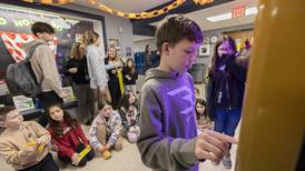 Photos: Book vending machine at Lincoln School