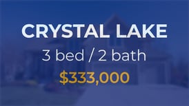 Sale closed in Crystal Lake: $333,000 for a residential home