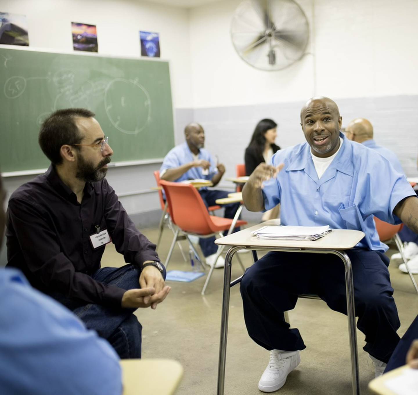 A photo of Michael Broadway, 51, (right), taken by Monika Wnuk.