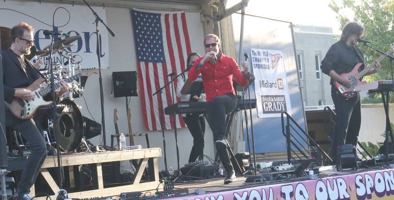 The band  Electric Avenue- The 80's MTV Experience performs on Thursday, Sept. 4, 2025 during the Homestead Festival in Princeton. The concert was part of the "Down on Main Street concert
