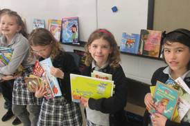 Sycamore school hosts Earth Day book swap