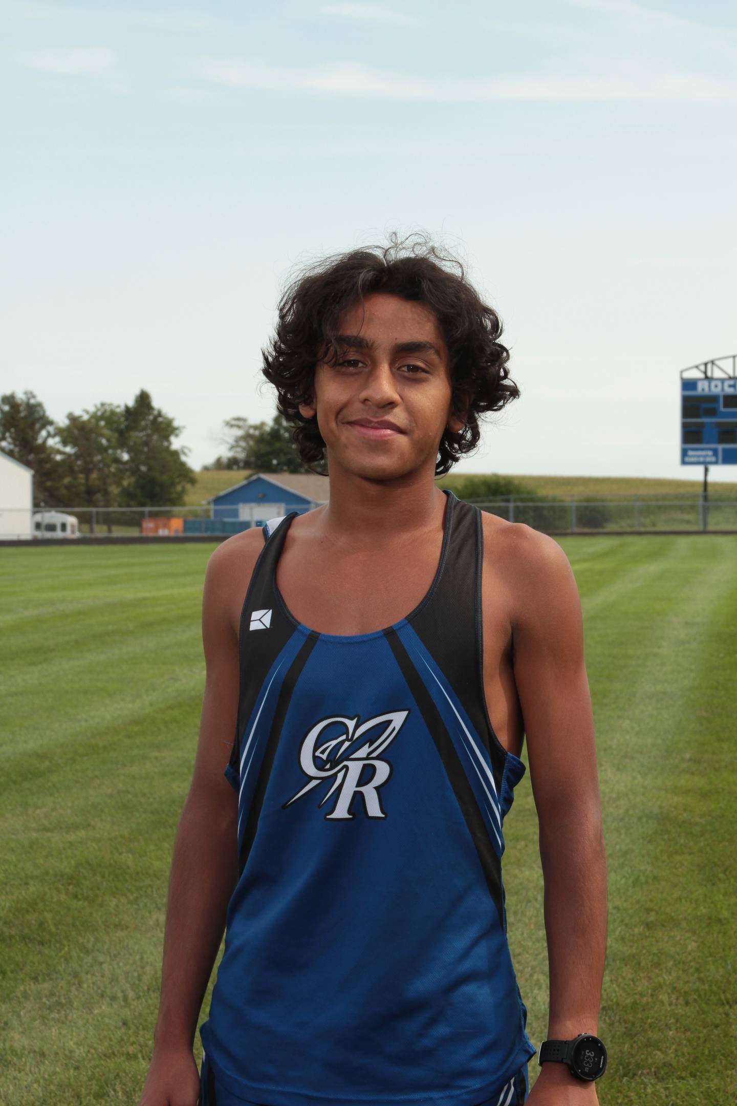 Burlington Central runner Yusuf Baig