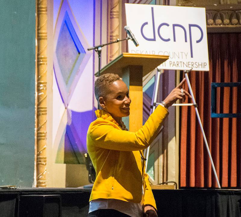 Dr. Jax ML Black leading the keynote presentation at last year’s Nonprofit Day conference.