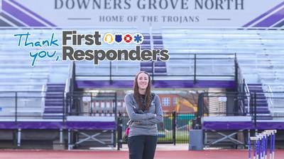 Downers Grove North athletic trainer Katie Dobersztyn uses psychology of injuries to help athletes