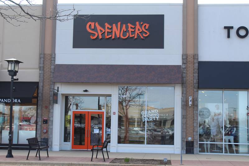 Spencer's is hosting a grand opening event from 1 to 5 p.m. Saturday at its Algonquin Commons location, located at 1958 S. Randall Road, Algonquin.