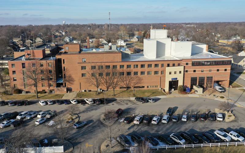 An aerial view of St. Margarets Hospital on Monday, Jan. 23, 2023 in Peru.