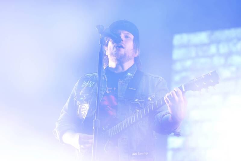 Patrick Stump of Fall Out Boy performs at Riot Fest on Friday, Sept. 20, 2024 in Chicago.