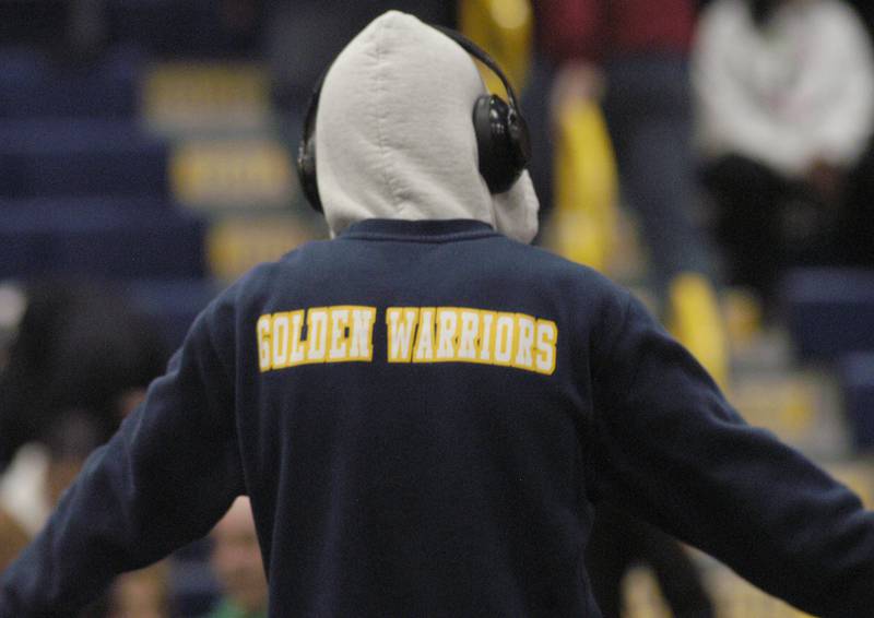 A Sterling wrestler warms up beforw his match. Sterling hosted the IHSA 2A Boys Regional at Sterling. The event took place on Saturday, January 31, 2026
