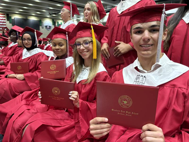 Glenbard East High School held its graduation ceremony on Tuesday, May 20, 2025 at the College of DuPage in Glen Ellyn.