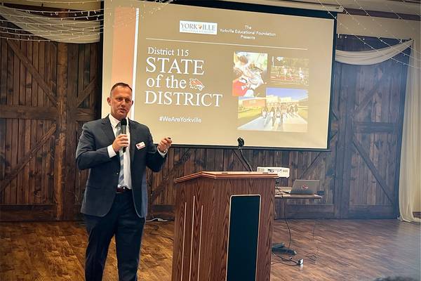 Yorkville schools superintendent lays out immediate gains, long-term needs in State of District speech