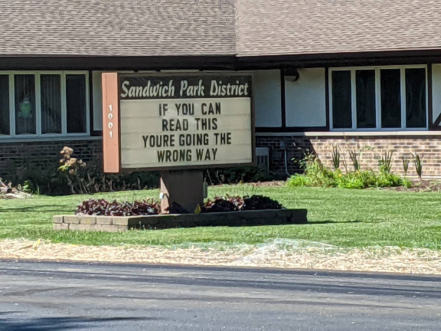 As of Tuesday, Latham Street was still closed to southbound traffic. A northbound lane remains open for residents living along Latham Street to access their homes.

As a reminder, a sign in front of the Sandwich Park District building states, “If you can read this, you’re going the wrong way.”